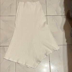 Zara Chic Off-White Maxi Skirt